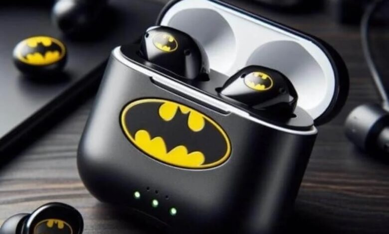 thespark shop batman style wireless bluetooth earbuds